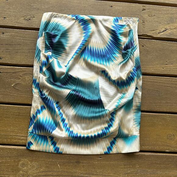 Nicole Miller Silk Pattern Skirt - Picture 1 of 3